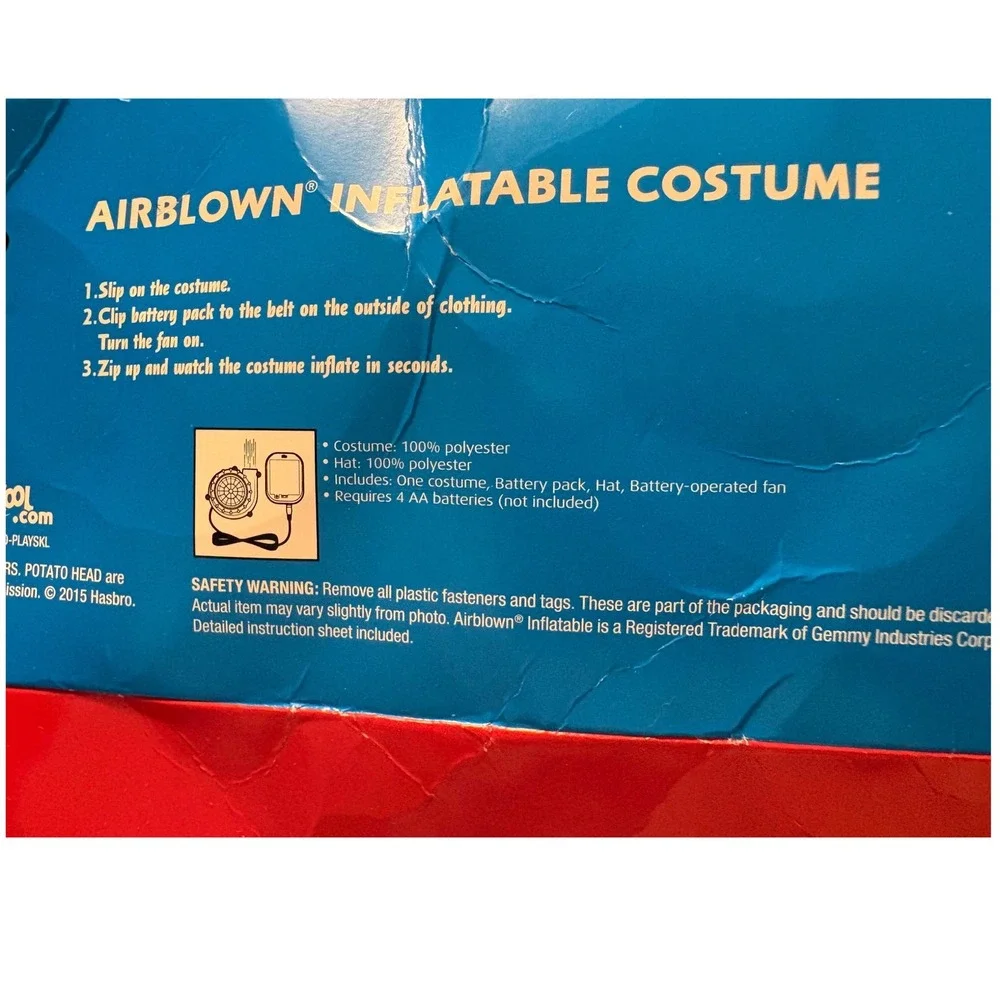 Mr Potato Head Inflatable Pirate Costume Adult Playskool Airblown 240 114874